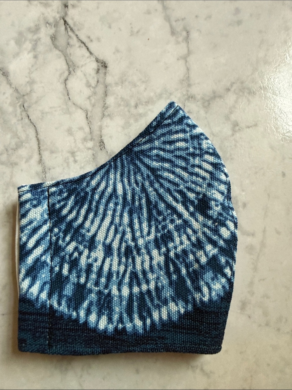 Kids Blue Tie-Dye Face Mask